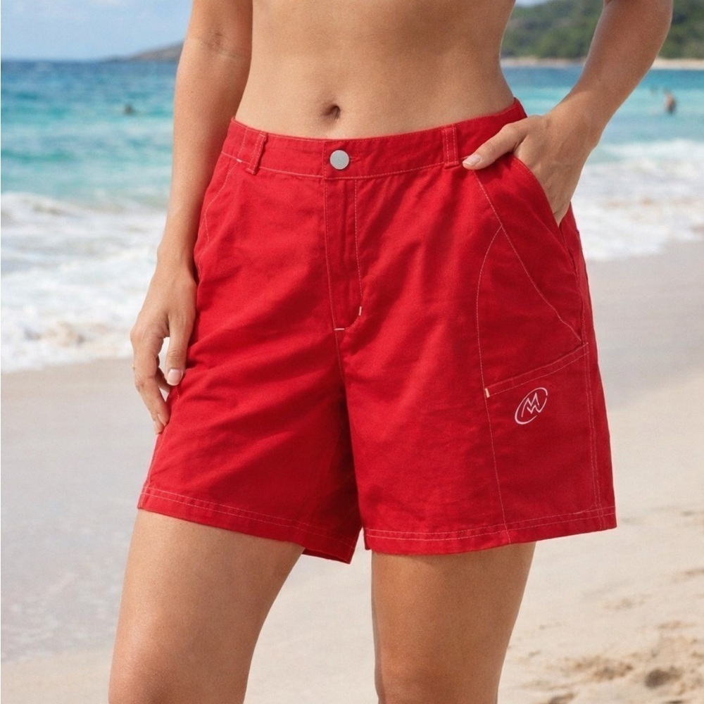 EXCELLENT CONDITION WOMEN’S SIZE 10 RED CLOUDVEIL ACTIVE NYLON SHORTS